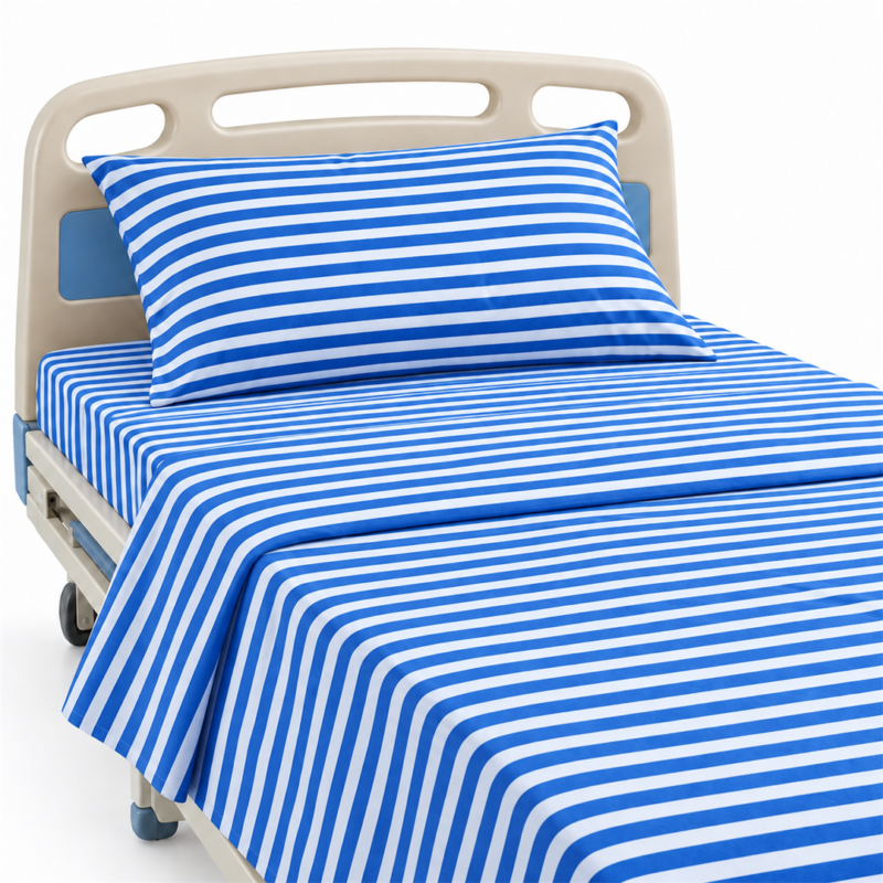 Deluxe Room Striped Bed Sheet