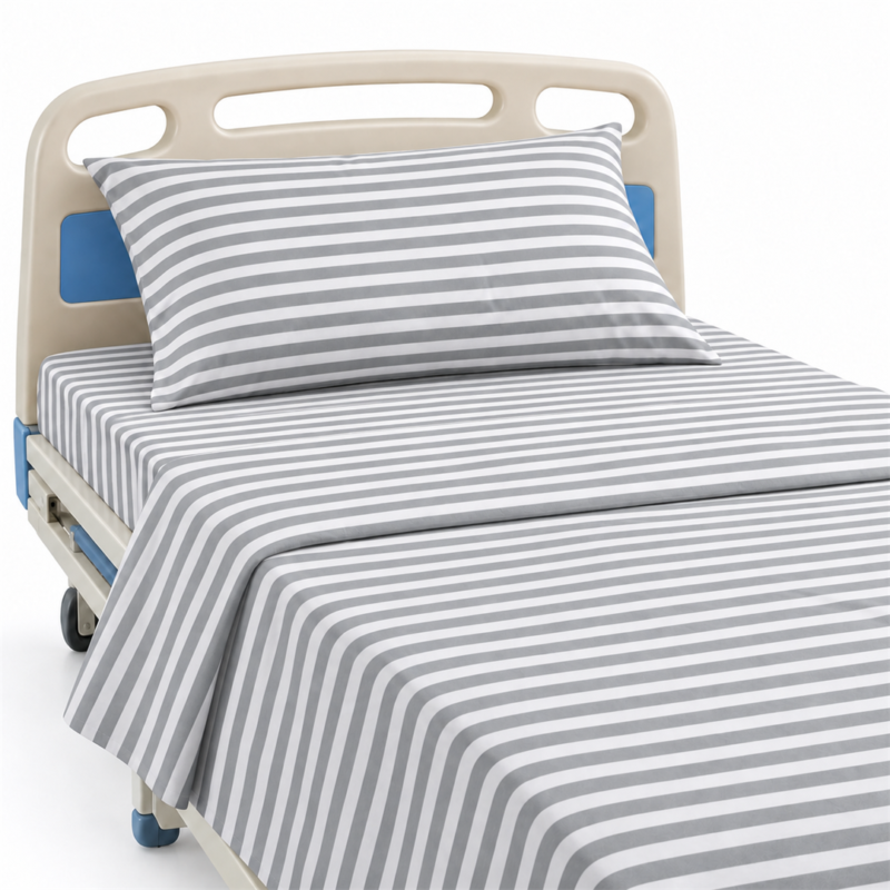 Deluxe Room Striped Bed Sheet