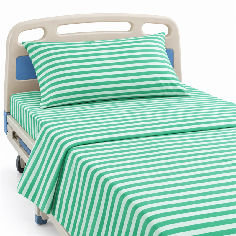 Deluxe Room Striped Bed Sheet