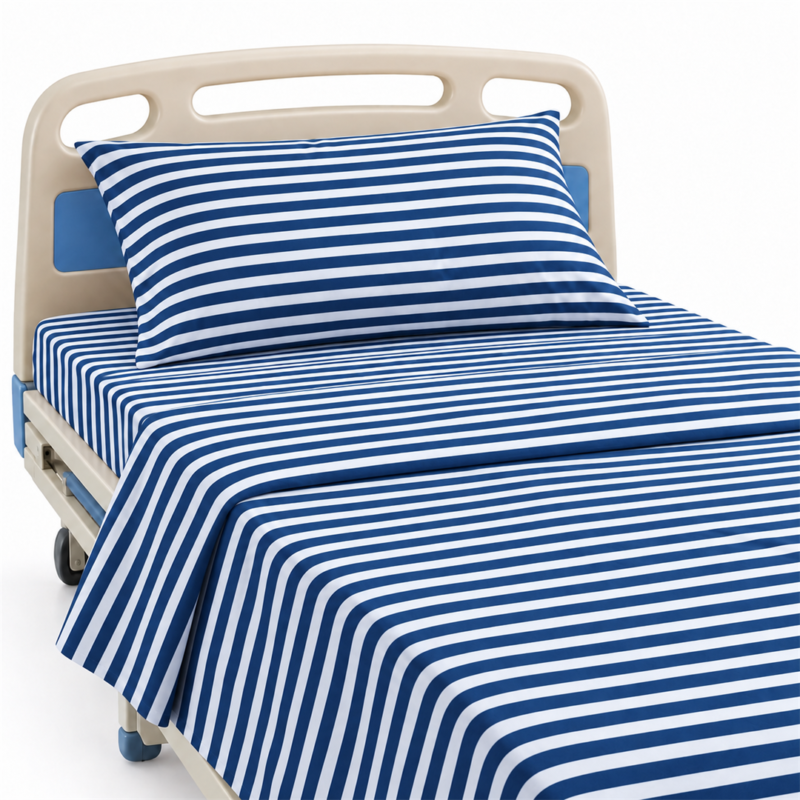 Deluxe Room Striped Bed Sheet