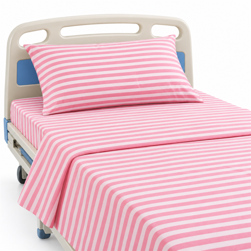 Deluxe Room Striped Bed Sheet