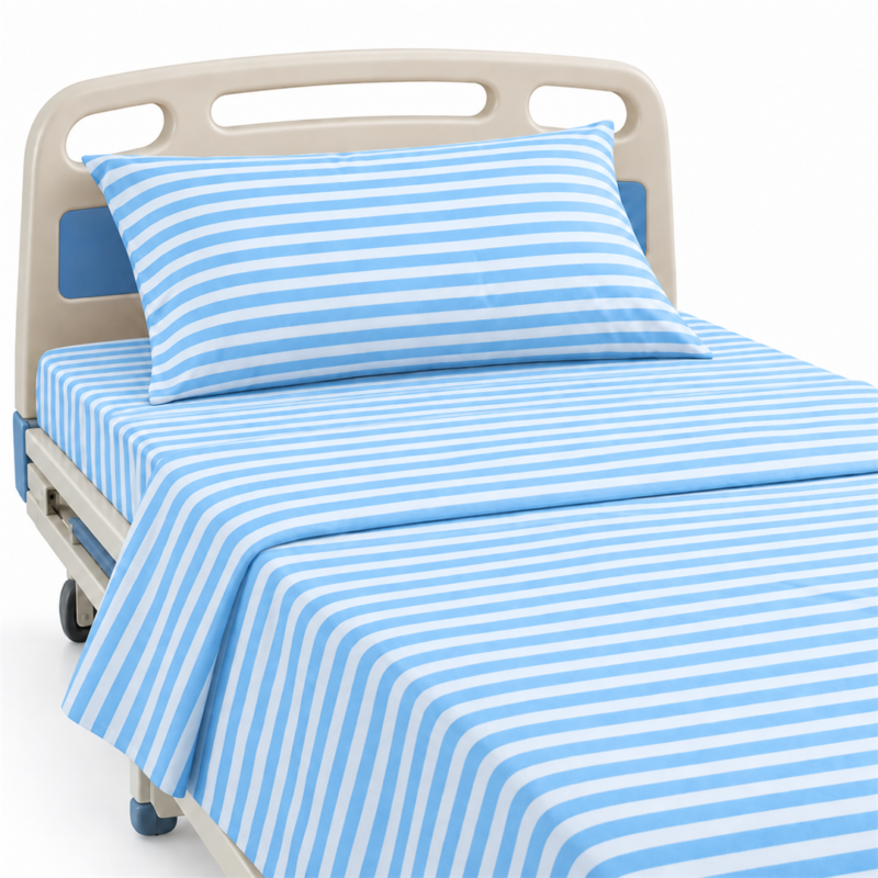 Deluxe Room Striped Bed Sheet