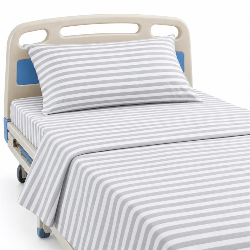 Deluxe Room Striped Bed Sheet