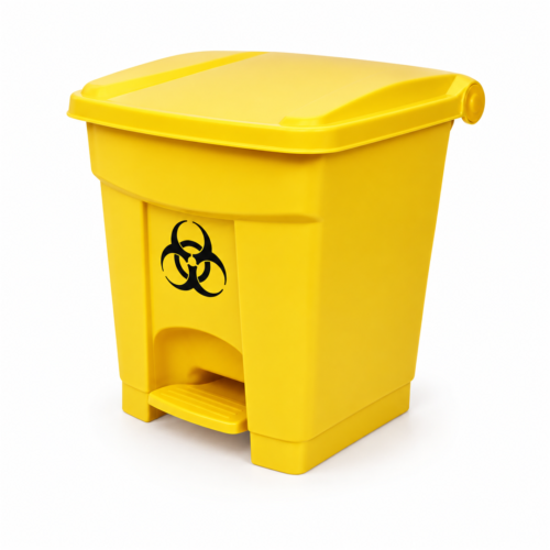 foot-operated-biomedical-waste-bin-yellow Foot-Operated Biomedical Waste Bin