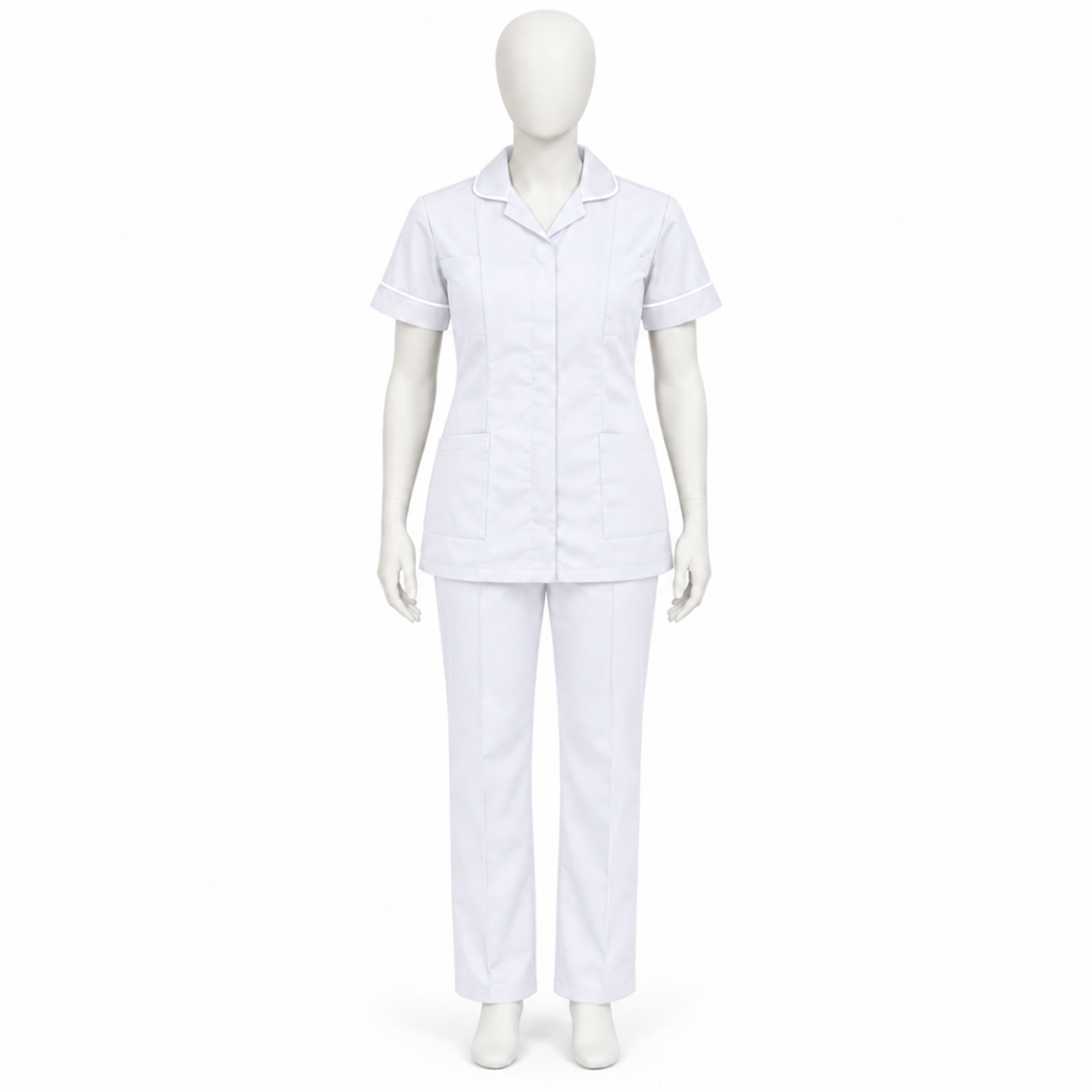 nursing-staff-dress-white Nursing Staff Dress